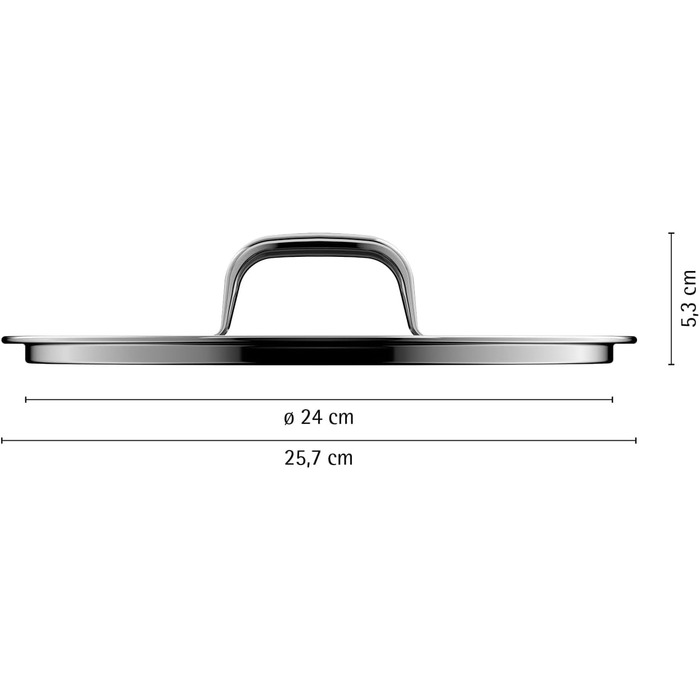 Стеклянная крышка WMF Fusiontec Mineral Pro, 24 см