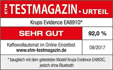 Кофемашина на 2 чашки 1450 Вт, с кофемолкой, Evidence EA891D Krups