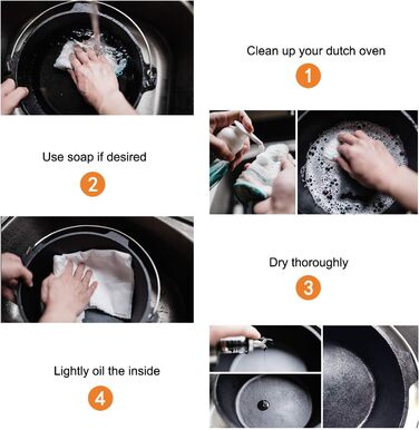 Чугунная голландская печь 5,6 л Black Overmont