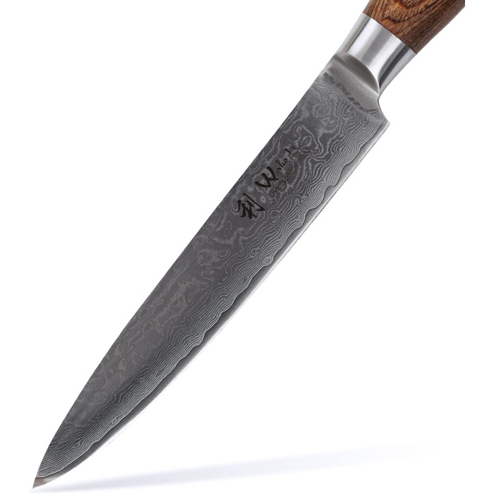 Wakoli Поварской нож для мяса 17 см дамасская сталь/дерево паккавуд Wakoli