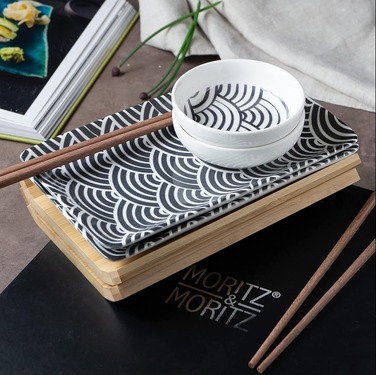 Набор посуды для суши на 2 персоны/10 предметов Black Bows Moritz & Moritz