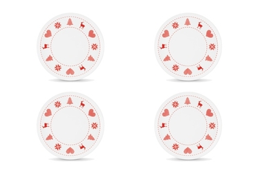 Набор тарелок для завтрака 19 см, 4 предмета Happymix Friesland