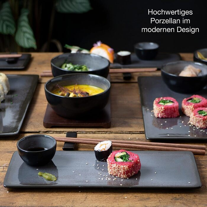 Набор посуды для суши на 4 персоны/29 предметов Gray Vida Moritz & Moritz