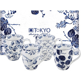 Набор кофейных чашек 4 предмета Flora Japonica TOKYO Design studio