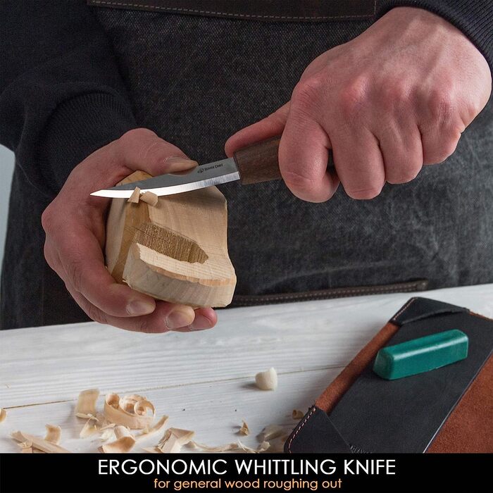 Набор инструментов для карвинга BeaverCraft S14x Deluxe в кожаном чехле