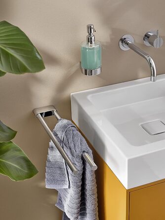 Вешалка для полотенец двойная настенная 32 см Emco Flow