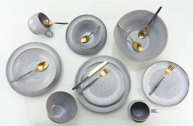 Столовый сервиз на 4 человека 16 предметов Grey Loft Stone Series CreaTable