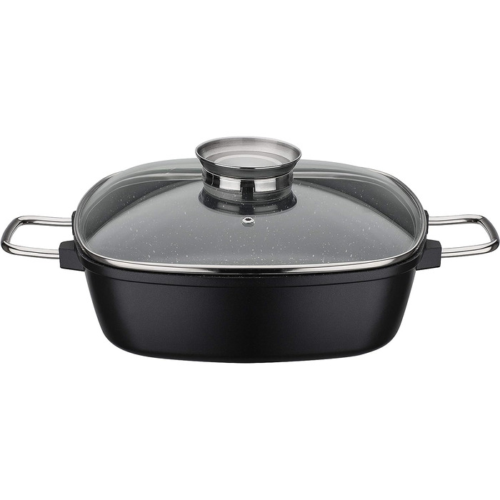 Жаровня квадратная 28 x 28 см, чёрная GSW