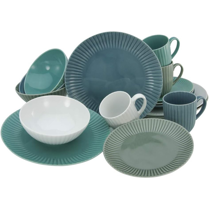 Столовый сервиз на 4 человека 16 предметов Allegra Colours CreaTable