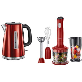 Чайник Russell Hobbs / 1,7 л / 2400 Вт и ручной блендер 3 в 1 
