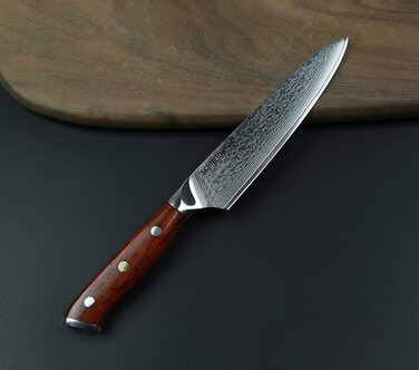 Поварской нож из дамасской стали 13 см SCHNEIDWERK