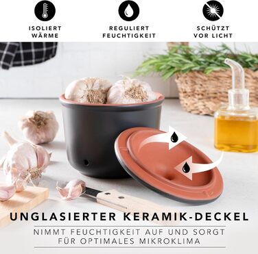 Горшок для чеснока 0,6 л Black Römertopf