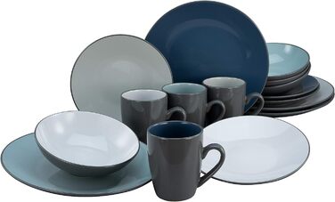 Столовый сервиз из керамики на 4 человека 16 предметов Sea Breeze Series 23535 CreaTable