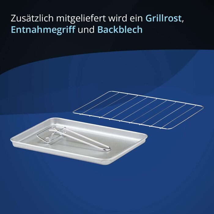 KHG Мини-духовка 36,5 х 27 х 22 см 650 Вт металл/стекло белая KHG