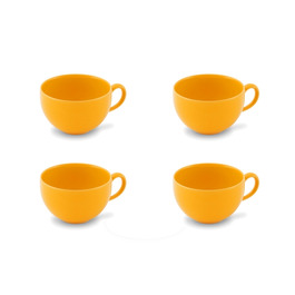 Набор чашек для кофе 0,24 л, 4 предмета, желтый Happymix Friesland