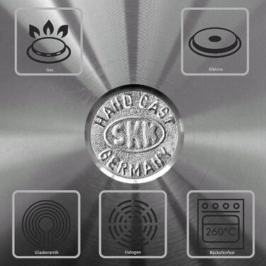 Сковорода-вок с крышкой 28 см SKK