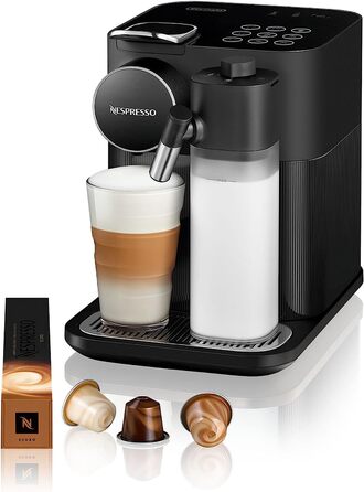 Кофемашина капсульная 1400 Вт EN640.B Black Nespresso Gran Lattissima De'Longhi