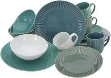 Столовый сервиз на 4 человека 16 предметов Allegra Colours CreaTable