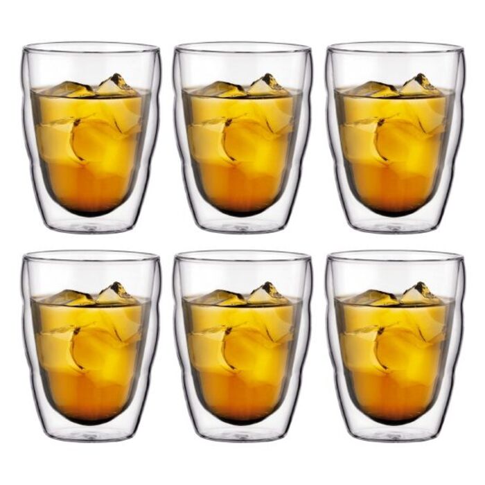 Набор стаканов с двойными стенками, 0,25 л, 6 предметов, Pilatus Bodum