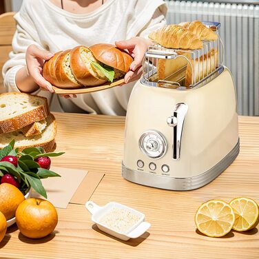 Тостер Wiltal / 815 Вт / на 2 ломтика / с насадкой для булочек / таймер обратного отсчета