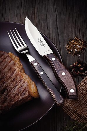 Tramontina Набор из 4 приборов для стейка нержавеющая сталь Tramontina