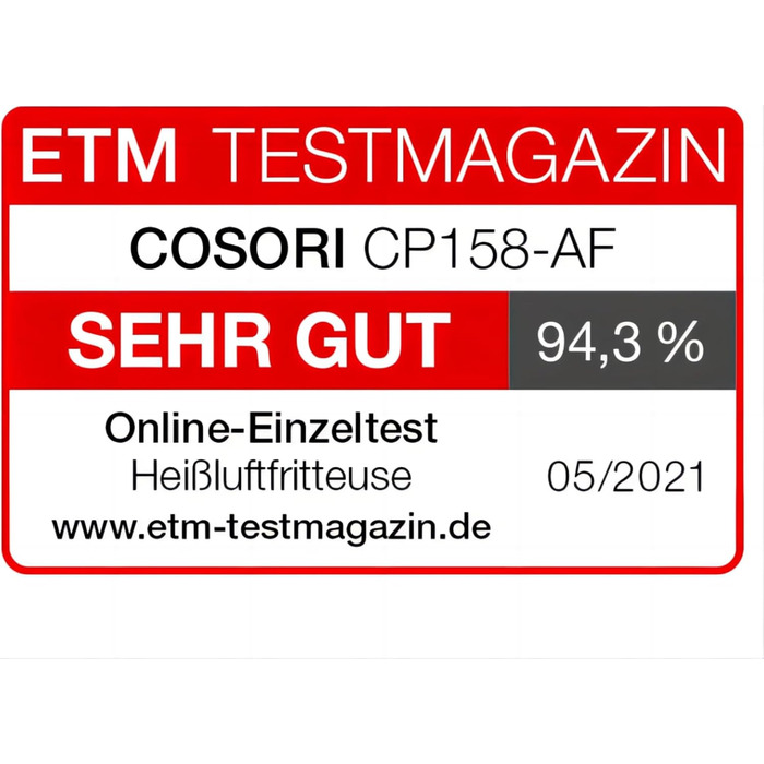 Фритюрница многофункциональная 5,5 л 1700 Вт Hot Air Fryer XXL COSORI