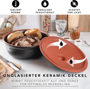 Хлебница 30 см Black Römertopf