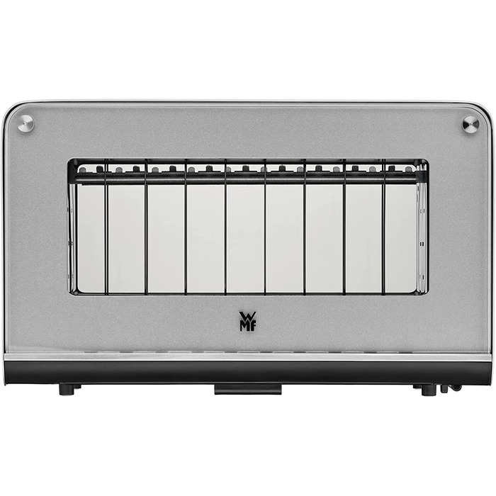 Стеклянный тостер WMF Lono / на 2 ломтика / с насадкой для булочек / 7 ступеней