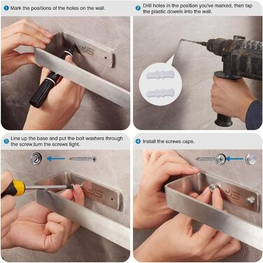 Набор вешалок для полотенец 38 см 2 предмета ‎JS