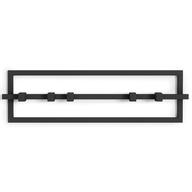 Вешалка настенная на 5 крючков черная Cubiko Umbra