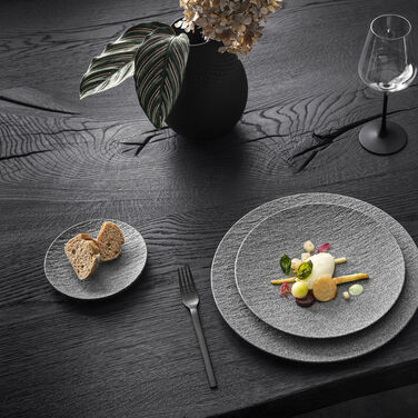 Тарелка 25 см, серая Manufacture Rock Granit Villeroy & Boch