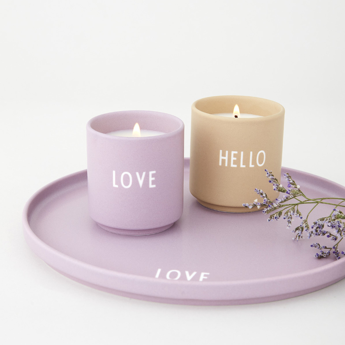 Свеча ароматическая "Hello" 6 х 5,5 см Beige Favourite Design Letters