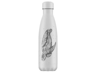 Вакуумная бутылка для воды 0,5 л, серая Sealife Turtle CHILLY'S