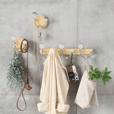 Вешалка для одежды 3 крючка 12 см Melody Umbra