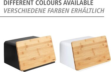 Хлебница  с бамбуковой разделочной доской, 35 x 20.5 x 26.5 см WENKO Kubo