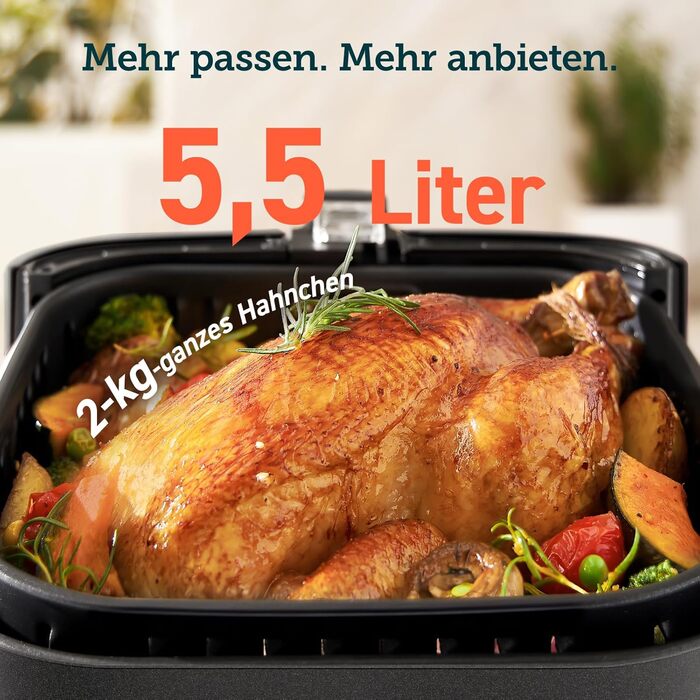 Фритюрница многофункциональная 5,5 л 1700 Вт Hot Air Fryer XXL COSORI