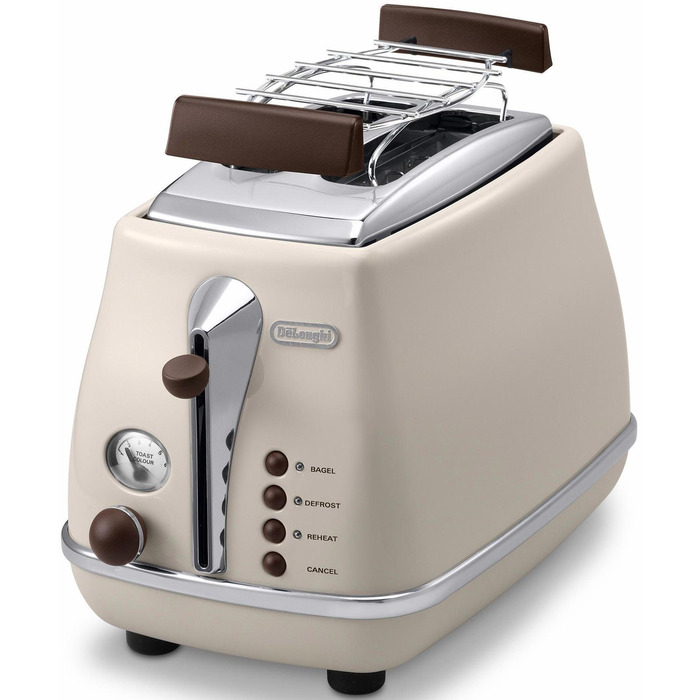 Тостер 900 Вт Beige Icona Vintage De'Longhi