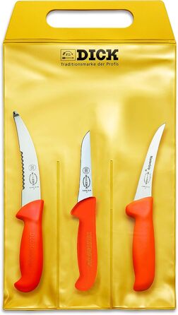 F. DICK Набор из 3 ножей для охотников пластик/сталь ErgoGrip F. DICK