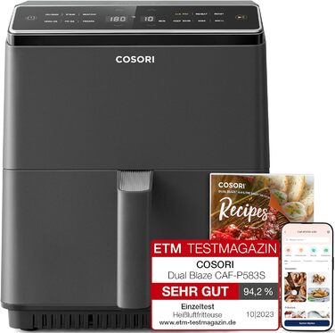 Фритюрница многофункциональная 6,4 л 1700 Вт XXL Dual Blaze COSORI