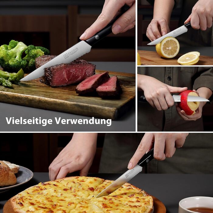 Набор ножей для стейка из нержавеющей стали 8 предметов PAUDIN