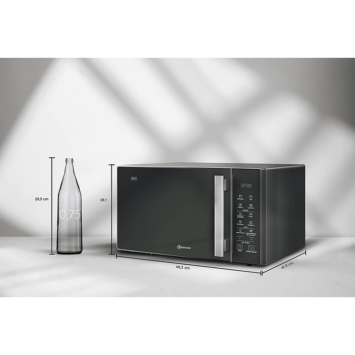 Микроволновая печь Bauknecht MW 254 SM / 900 Вт / 25 л / Функция приготовления на пару / Автоочистка / Функция плавления/функция поддержания тепла