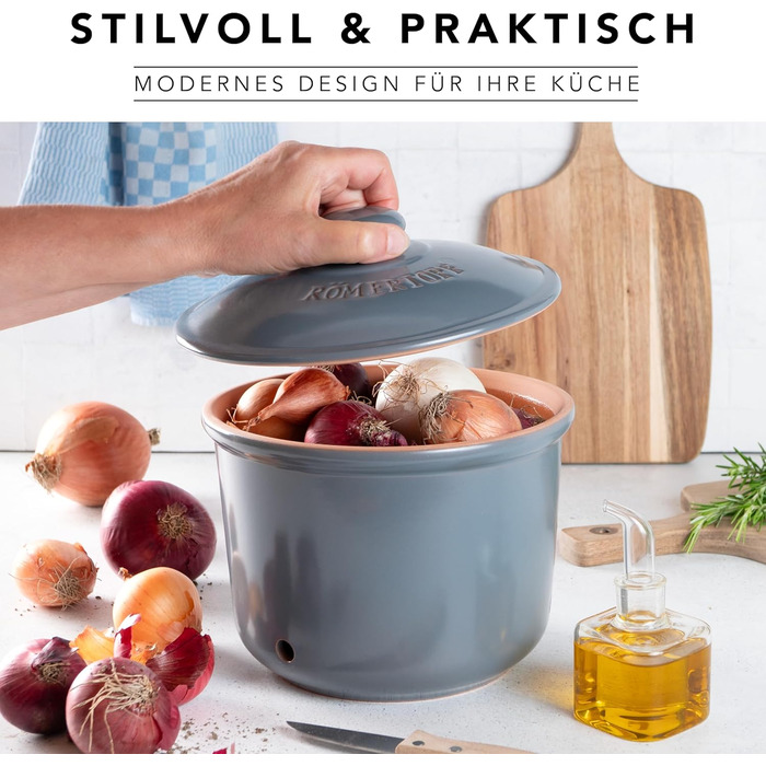 Горшок для хранения 2,8 л Grey Römertopf