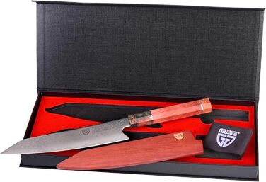 Поварской нож> из 67 слоев дамасской стали 20 см GRÄWE