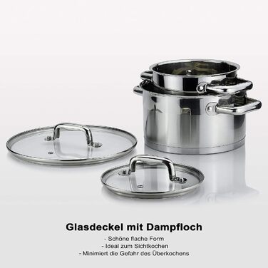 Набор из 5 кастрюль Linnuo