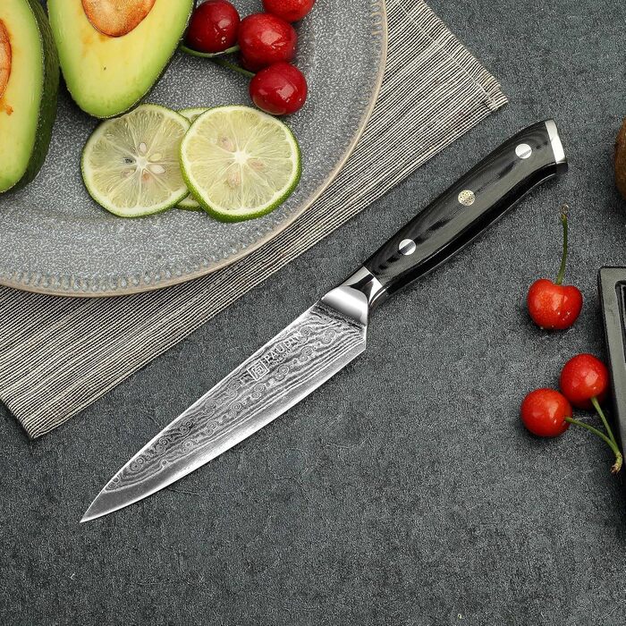 Универсальный кухонный нож из дамасской стали 13 см VG10 PAUDIN