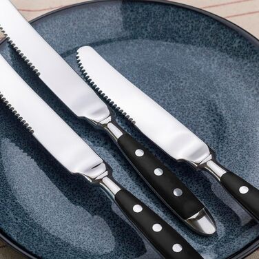 Набор ножей для стейка 12 предметов Black Berlin Series Alata