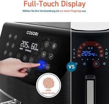 Фритюрница многофункциональная 5,5 л 1700 Вт Hot Air Fryer XXL COSORI