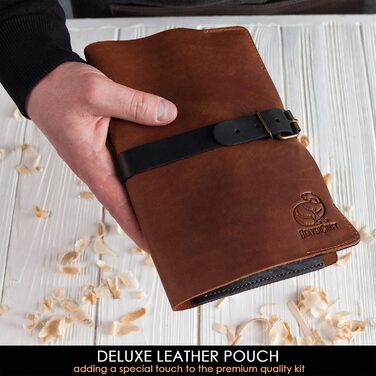 Набор инструментов для карвинга BeaverCraft S14x Deluxe в кожаном чехле