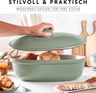 Хлебница 40 х 28 х 20 см Green Maxi Oval Römertopf