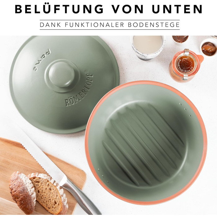 Хлебница 30 см Green Römertopf